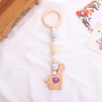 2021 New Creative Children Shake Bell Pendant Cotton Thread Wood Ring Camel American Ostrich Gum Shake Bell Pendant Four Sets