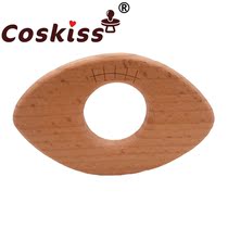 Baby beech grinding tooth baseball appeasing pacifier chain necklace childrens toys bite the tooth gum