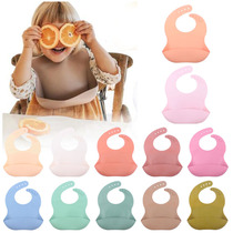 Baby Supplies Silicone Bib Hood Baby Solid Rice Pocket Baby Ultra Soft Surrounding Mouth Waterproof Removable Saliva Pocket