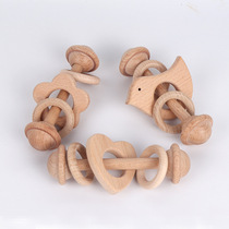 Manufacturer Hair Loss Children Shake Bell No Beech Wood Pendulum Pieces Animal Shape Grinders Baby Teeth Glue Push-to-talk Key Generation Hair.