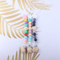 New Pacifier Chain Baby Supplies Silicone Pacifier Clips Amazon Tooth Glue Anti-Drop Chain Anti-Drop