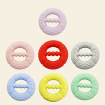 Manufacturer supply silicone gel button tooth gum multifunction button baby grindstone Tooth Bite Glue Toy Customizable