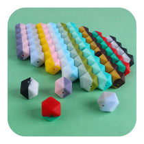 14mm irregular mixed colour aniseed silicone bead grinding tooth toy baby DIY pacifier chain bicoloured star anise gadget