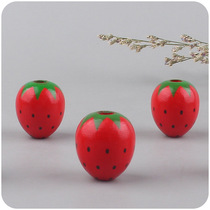 New Infant Supplies Cartoon Strawberry Tooth Gum Pearl Creative DIY Hand Ring Tooth Rubber Pacifier Chain Toy Gadget