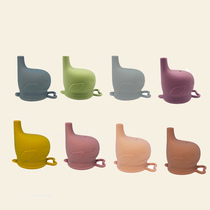Manufacturer Supply Silicone Anti Spill Cup Lid Cartoon Dolphin Anti Spill Cup Lid Baby Straw Cup Lid Customizable