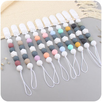 New Infant Supplies Pacifier Chain Pacify Baby Silicone Gel Aniseed Bite Glue Grindle Anti-Drop Chain Speed Selling