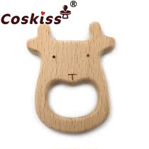 Baby Beech Grinding Tooth Animal Cow Appeasement Pacifier Chain Necklace Childrens Toy Bites Letooth Gum
