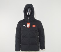 Anta 2019 sponsored the Chinese delegation national team gray duck down warm medium thick base black short down jacket National uniform
