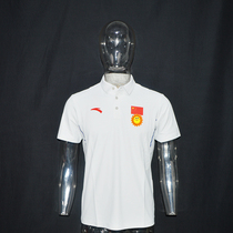 Ann Stepping Sponsoring Tokyo 2021 China Delegation National Team Speed Dry Sand Grain Grey Short Sleeve Turnover POLO shirt country suit