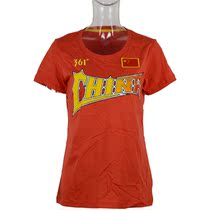 361 degrees sponsored the Chinese delegation national team red womens short-sleeved T-shirt