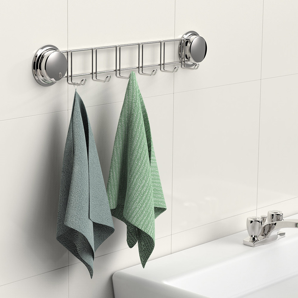 Carabao Suction hook stainless steel Seamless Powerful Sticky Hook Kitchen Towel Rack Makeup Room Door Rear Hanging Clothes Hook-Free