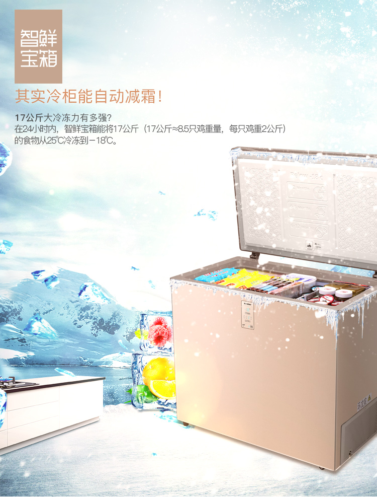 Ronshen / Rongsheng BD / BC-143MGY / Một tủ đông lạnh bề mặt kính lạnh 143 lít nguyên mẫu 99 mới - Tủ đông tủ đông sanaky