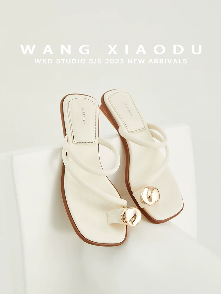 [Wang Xiaodu] Sun Goddess 〇 Summer women's outer flip-flops new fairy style flat sandals