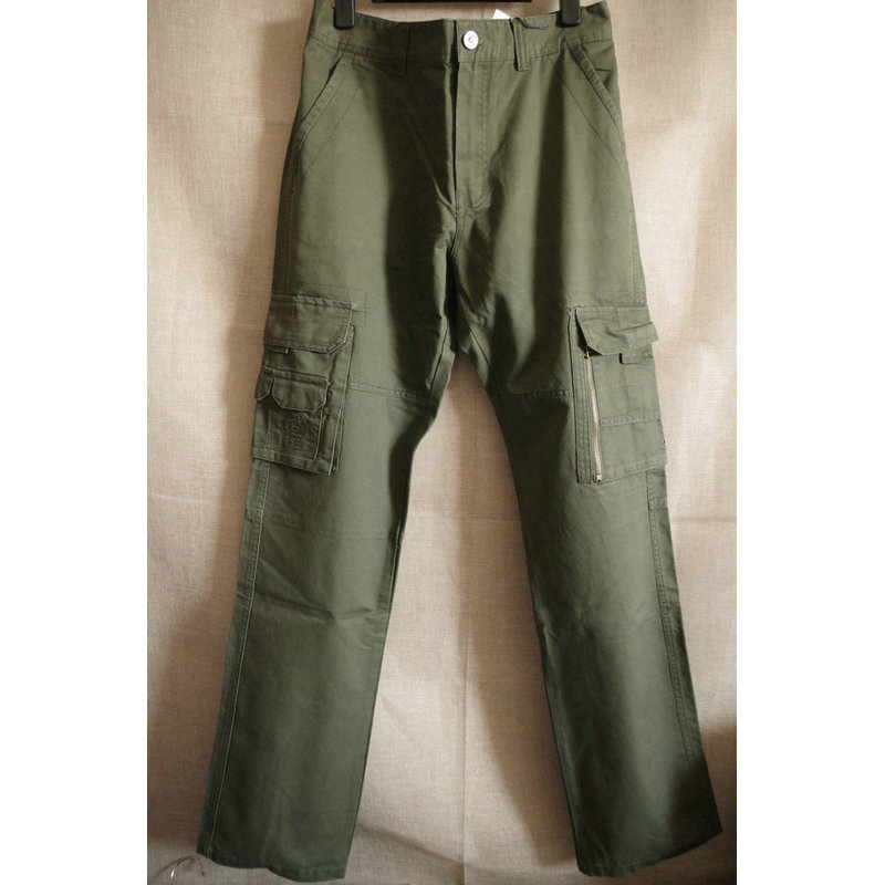 Pure cotton high-quality men's spring and autumn outdoor European and American travelling multi-pocket pants men big size casual pants fattener big waist circumference