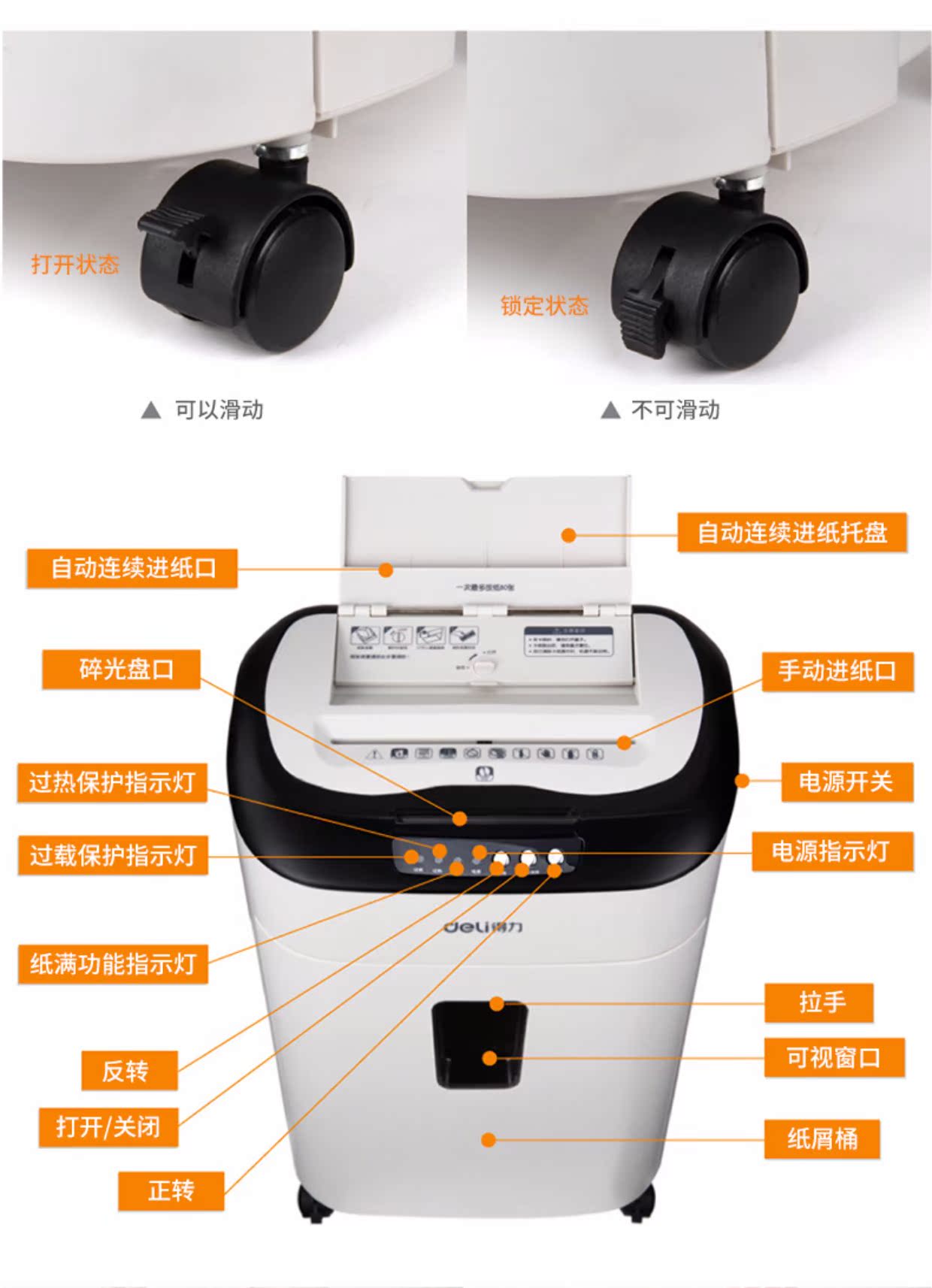 Máy hủy tài liệu mạnh mẽ thương mại văn phòng năng lượng cao máy tính để bàn di động điện im lặng hạt thải giấy tập tin máy hủy tài liệu - Máy hủy tài liệu máy hủy giấy mini giá rẻ