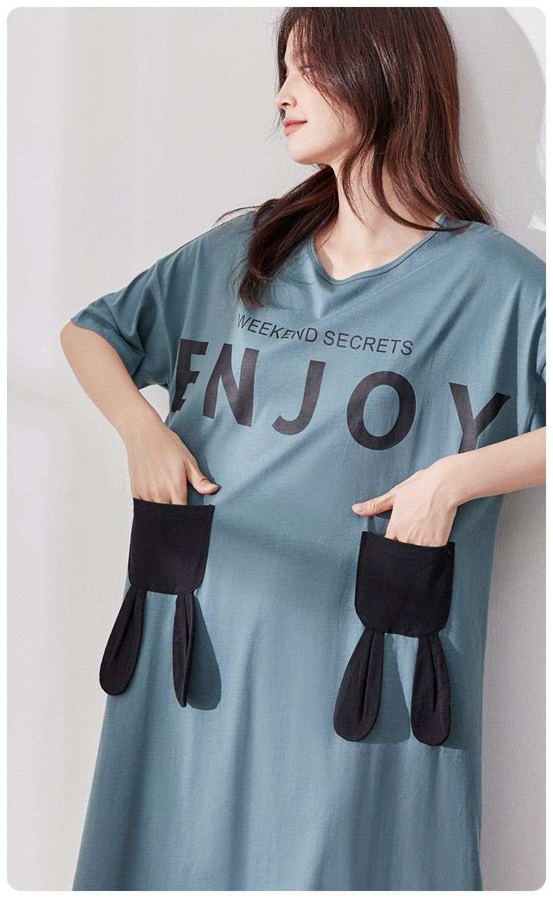 顶瓜瓜 男女款 可外穿 纯棉睡衣家居服套装 100%新疆长绒棉 图3