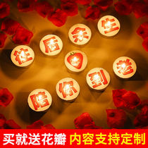 Candle Romantic courtship confession artifact proposal Indoor ins wind confession arrangement Net Red creative supplies Adult
