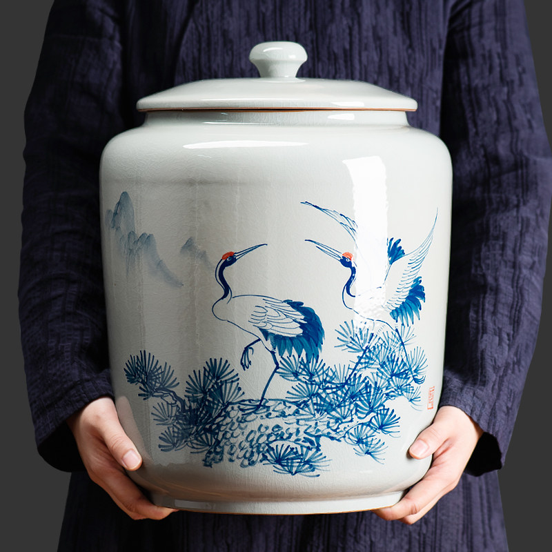 Extra-large ceramic tea pot