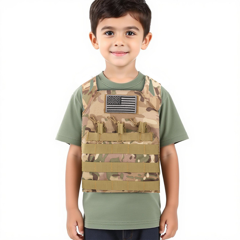 Breakout Bullet-Resistant Jpc Tactical Vest, Tactical Vest, Outdoor Children's Real-Life Cs Training Multi-Functional Laser Equipment