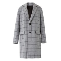 Winter mecity medium long wool double-sided tweed coat men youth trend coat 539385