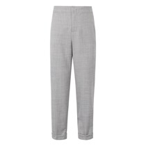Spring mecity new wool blend tapered trousers loose slacks 547740