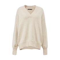 Winter mecity female business mink velvet V-neck pullover 529623