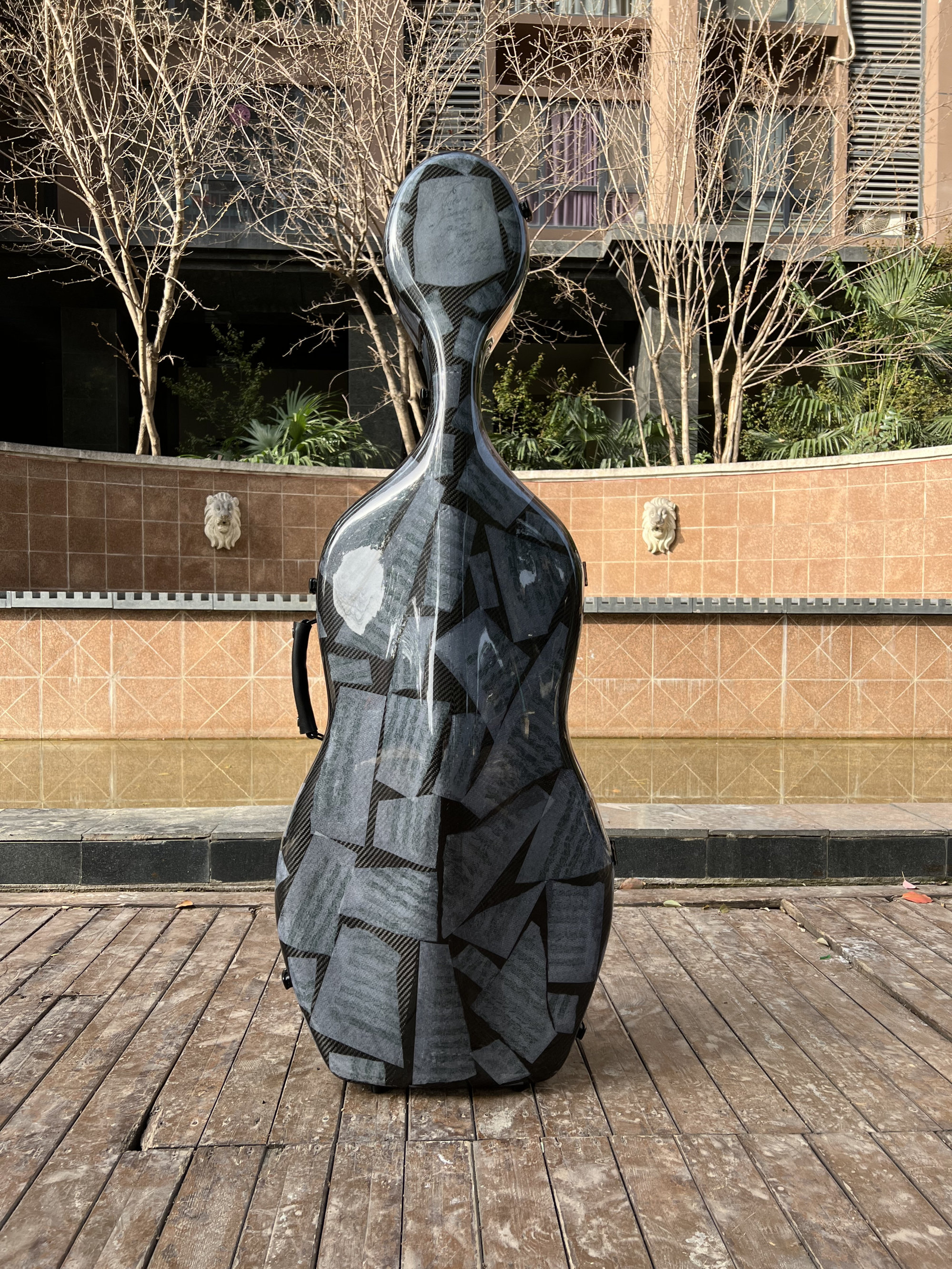 JTCASES JTCASES JIANDA new imported carbon fiber ultra light cello box without frame 2 5kg