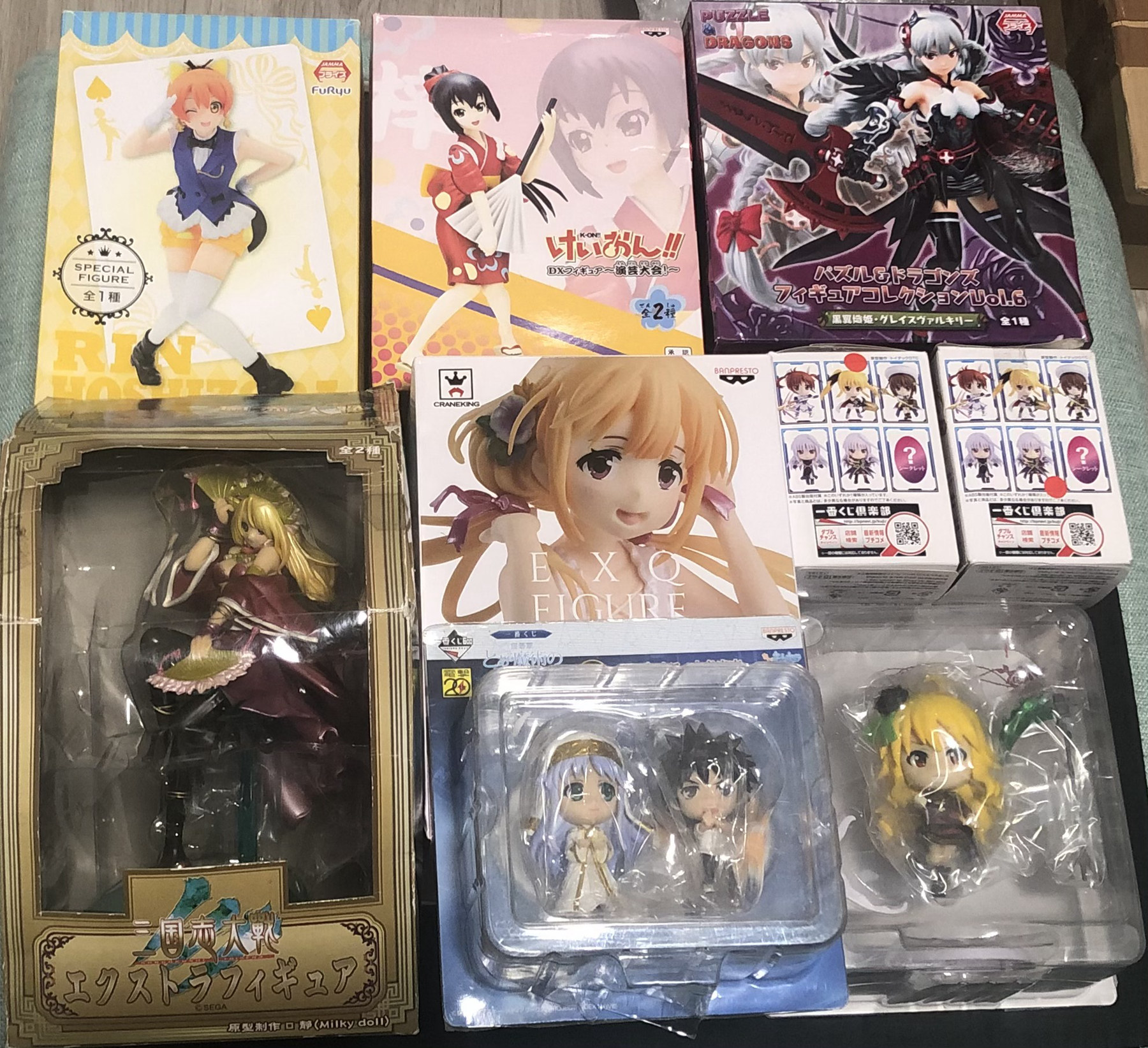 日版景品偶像大师双叶杏美希星空凛智龙迷城黑翼炽姬菲特 日版景品偶像大师双叶杏美希星空凛智龙迷城黑翼炽姬菲特