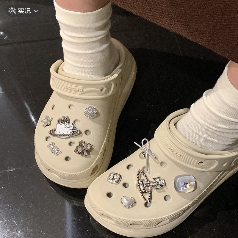 Crocs Shoe Accessories Shoe Charms DIY Cute Cartoon Cat Shoe Charm Set Decorative Accessories Suitable for Crocs