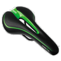 Japan direct mail GORIX bicycle low rebound saddle black × green thickened soft riding cushion