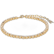 Hong Kong Direct Mail Fashion Luxury Amina Muaddi Womens Gold Tennis Ankle Bracelet TENNISANKLET