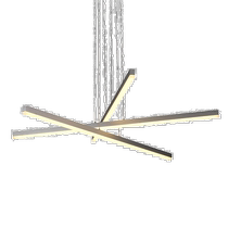vonnSirius VMP25030AL 40-Inch Silver Integrated LED Pendant Light - Silver (USA
