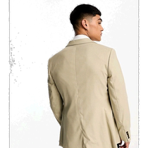 Hong Kong direct mail trendy luxury ASOS mens design stone color pin-point fabric blazer