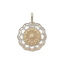 Japanese direct mail (agete Akado) K10 diamond pendant