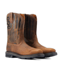 Hong Kong Direct Mail Trendy Luxury ariat Mens Sierra Shock Shield Patriot Steel Color Toe