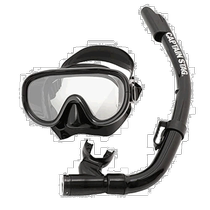 Japan Direct Mail Captain Stag Snorkeling Mask Snorkeling 2-piece Set Black UX 4502