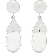 Hong Kong direct mail fashion luxury Sophie Buhai womens silver Audrey earrings FW22E02SSQTZ