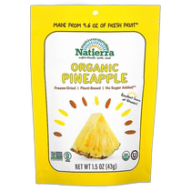 Hong Kong direct mail Natierra organic freeze-dried pineapple 1 5 oz (43 g)