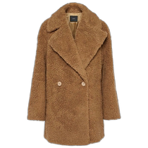 Hong Kong direct mail trendy luxury JOSEPH Joseph womens camel silk coat 000848