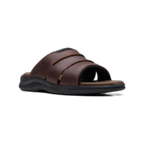 clarksWalkford Easy Womens Leather Slide Sandals - Brown (US Outlet) Straight Hair
