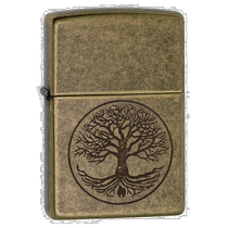 (Direct mail from Japan) ZIPPO Brass Lighter Retro Old Version Tree of Life 29149 ZIPPO