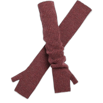 Hong Kong direct mail trendy luxury Barrie womens long cashmere fingerless gloves C174837458ONE