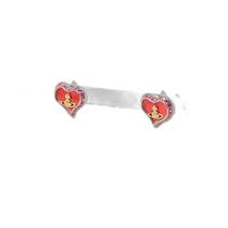 Japan direct mail Vivienne Westwood womens heart-shaped mother-of-pearl earrings 1250942155