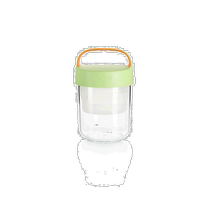 Lekue Jar-To-Go 2-Piece Travel Jar Container Set 14 oz Citrus -