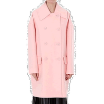 Hong Kong straight hair GIVENCHY Givenchy womens pink wool double-breasted coat BWC06J127Y