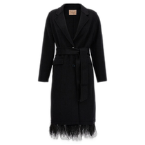 Hong Kong direct mail trendy luxury Twinset womens TWINSET belted single-breasted coat 232TP2010