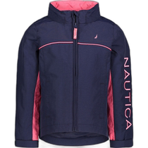 Nautica Little Girls Waterproof J-Class Jacket (4-6X) - Enamel Blue (USA Outlet)