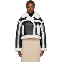 Hong Kong direct mail trendy luxury Stand Studio womens black off-white Kristy artificial fur