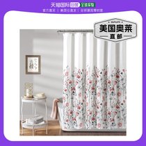 lush decorClarissa floral shower curtain - turquoise_tangerine (American Outlet