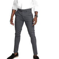 Hong Kong direct mail trendy luxury ASOS mens design tight charcoal suit pants